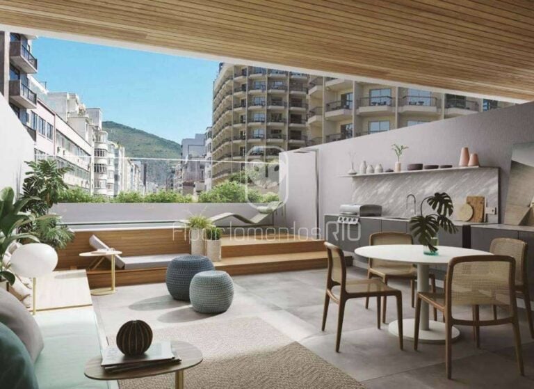 Apartamento de luxo no jardim de Copacabana com piscina privativa para venda
