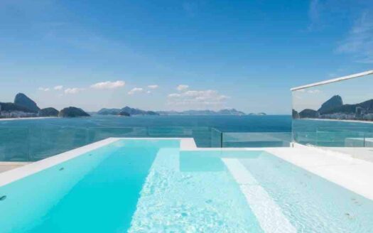 Luxuriöses Duplex-Penthouse in Copacabana zu verkaufen - Privater Pool & Panoramablick aufs Meer