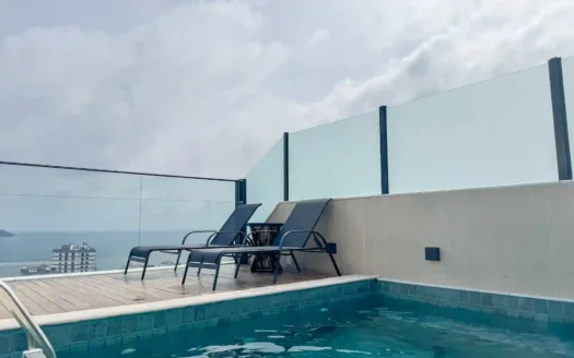 伊帕内玛(Ipanema)带私人泳池的三层复式顶层公寓供度假出租--美景尽收眼底