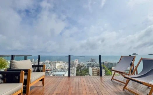 伊帕内玛(Ipanema)带私人泳池的三层复式顶层公寓供度假出租--美景尽收眼底