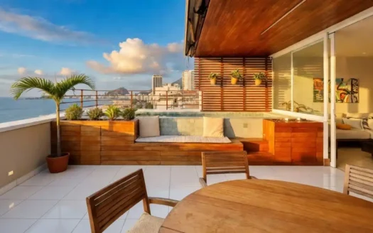 Beachfront Duplex Penthouse for Sale in Leme with Ocean Views