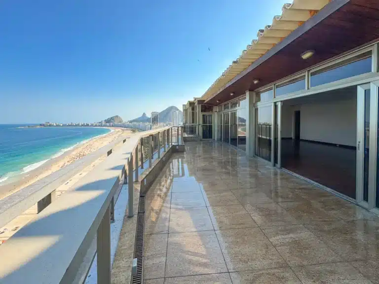 Ático en Leme con vistas al mar: 470 m², piscina privada y emblemáticas vistas panorámicas de Río