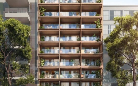 Jaguaripe 289 Ipanema facade with planted balconies