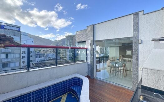 Penthouse en duplex rénové à vendre à Leblon, avec vue sur le lagon et piscine, 189 m²