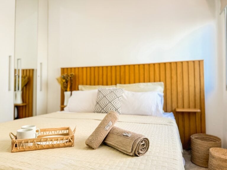 Chambre 1 avec lit queen size, penthouse en location saisonnière à Ipanema