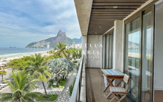 Vieira Souto apartment with study – veranda with Dois Irmãos view