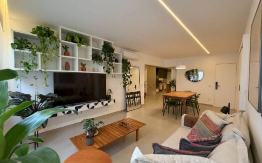 4-bedroom vacation rental in Ipanema – living room tv wall plants
