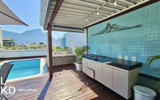 Attico triplex con piscina sul tetto in affitto in Rua Redentor, Ipanema – 310 m²
