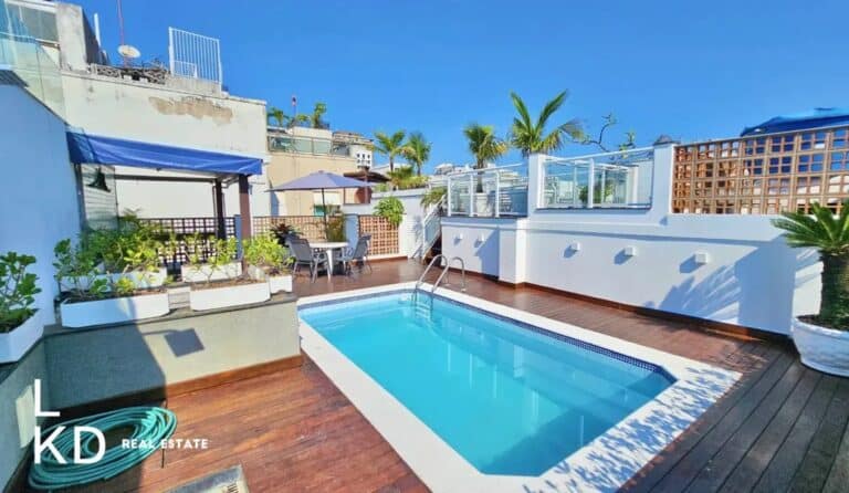 Attico triplex con piscina sul tetto in affitto in Rua Redentor, Ipanema – 310 m²